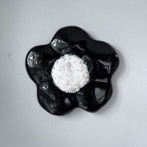 Black Flower wall sculpture