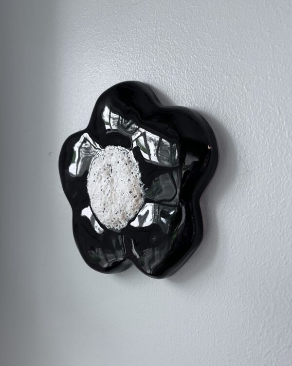 Black Flower wall sculpture - Image 2