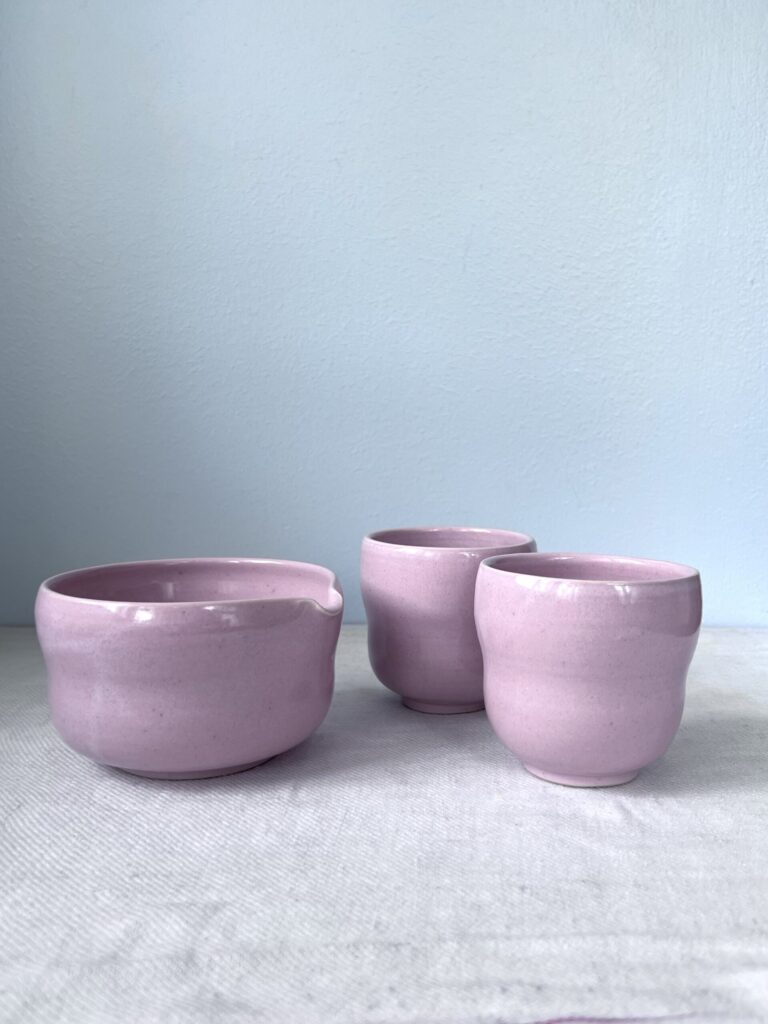 Matcha set for two - Lovely Pink