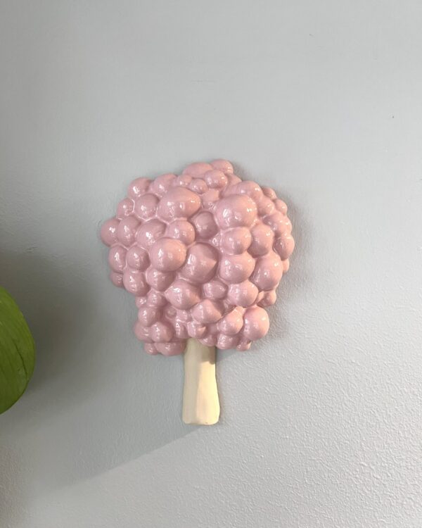 Spawn Tree -wall sculpture, pink
