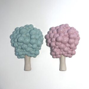 Spawn Tree -wall sculpture, pink