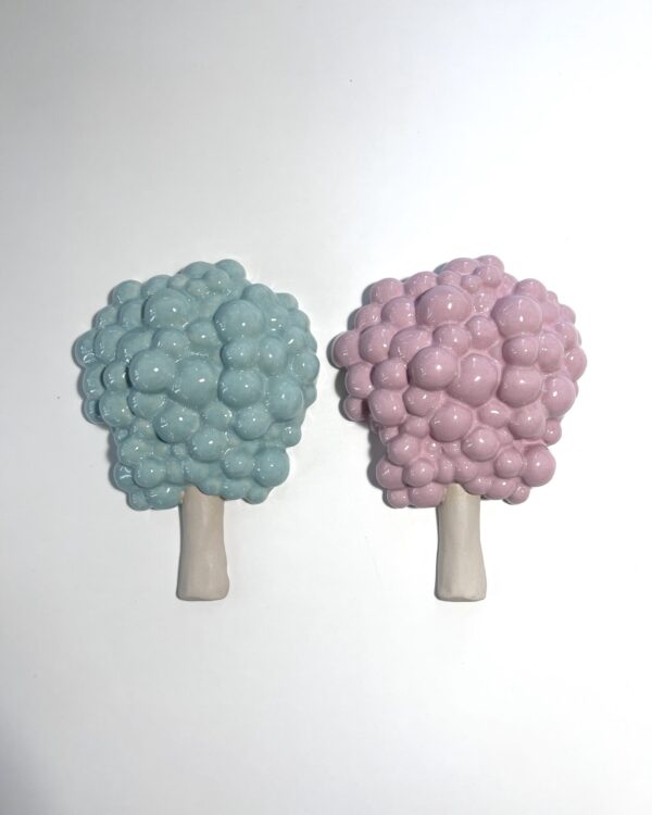 Spawn Tree -wall sculpture, pink