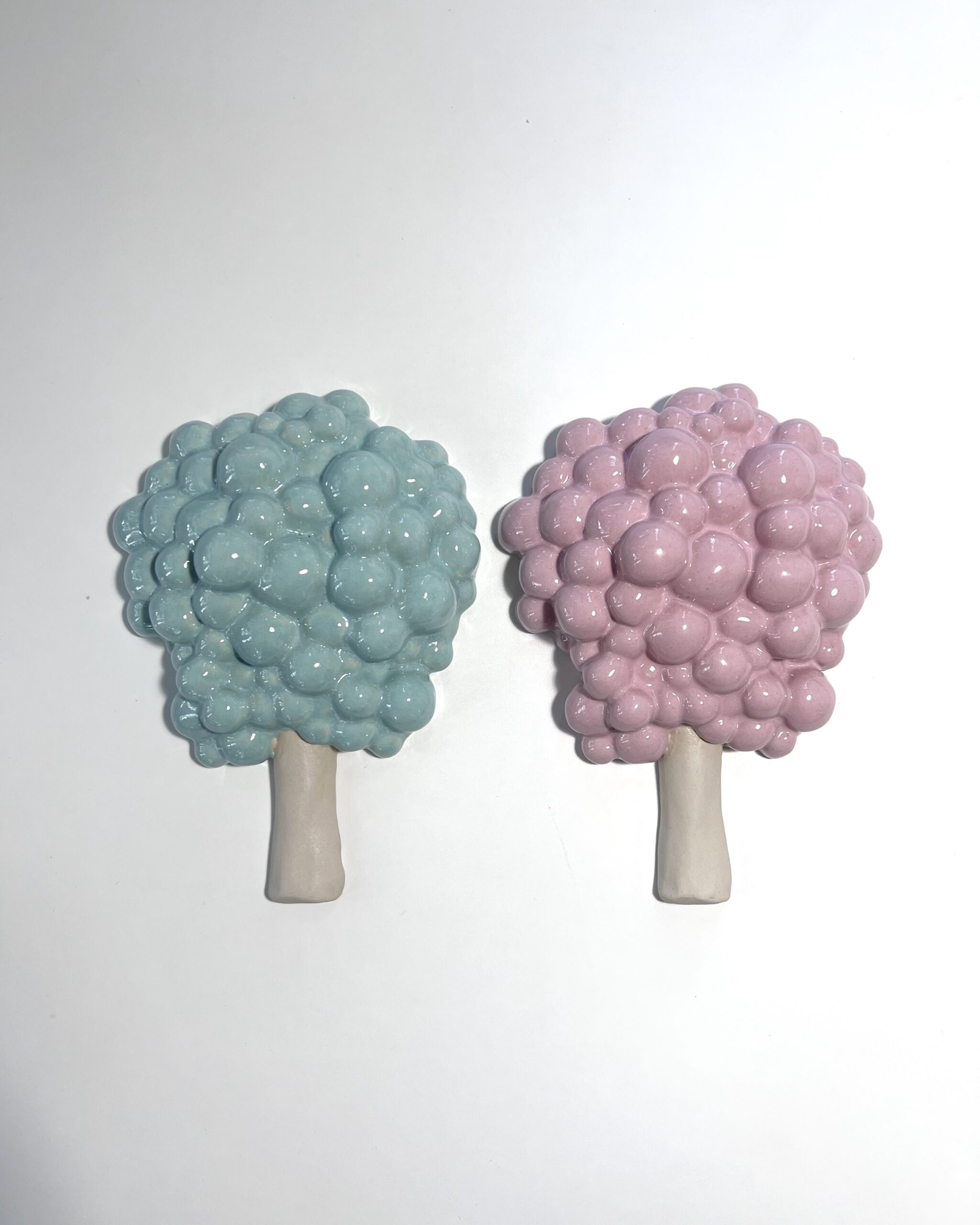 Spawn Tree -wall sculpture, pink