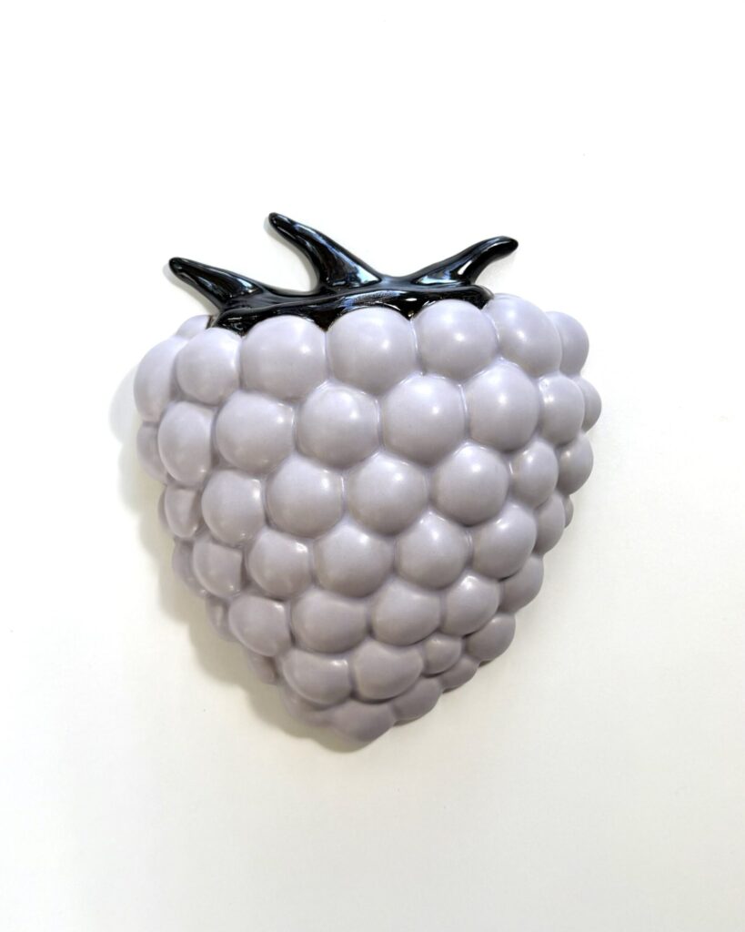 Raspberry -wall sculpture, lilac
