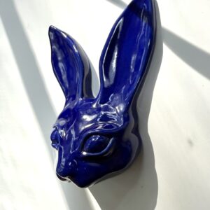 Jänö - wall sculpture, striking blue
