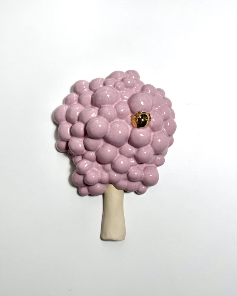 Spawn Tree -wall sculpture, golden fruit