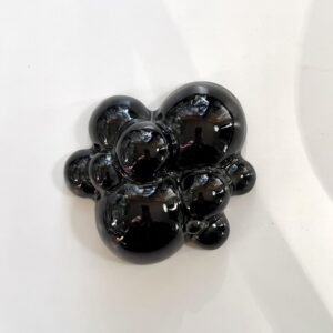 Bubbling -wall sculpture, Small Black