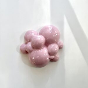 Bubbling -wall sculpture, Small Pink