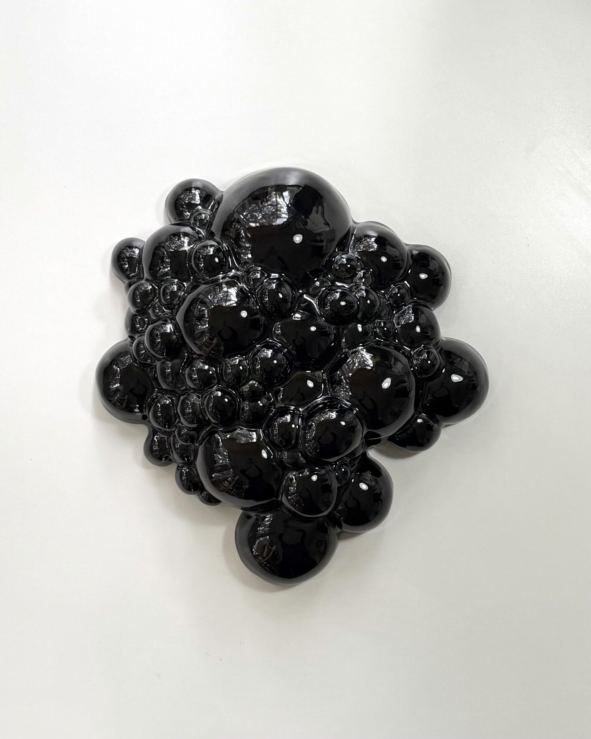 Bubbling -wall sculpture, Large Black - Image 3