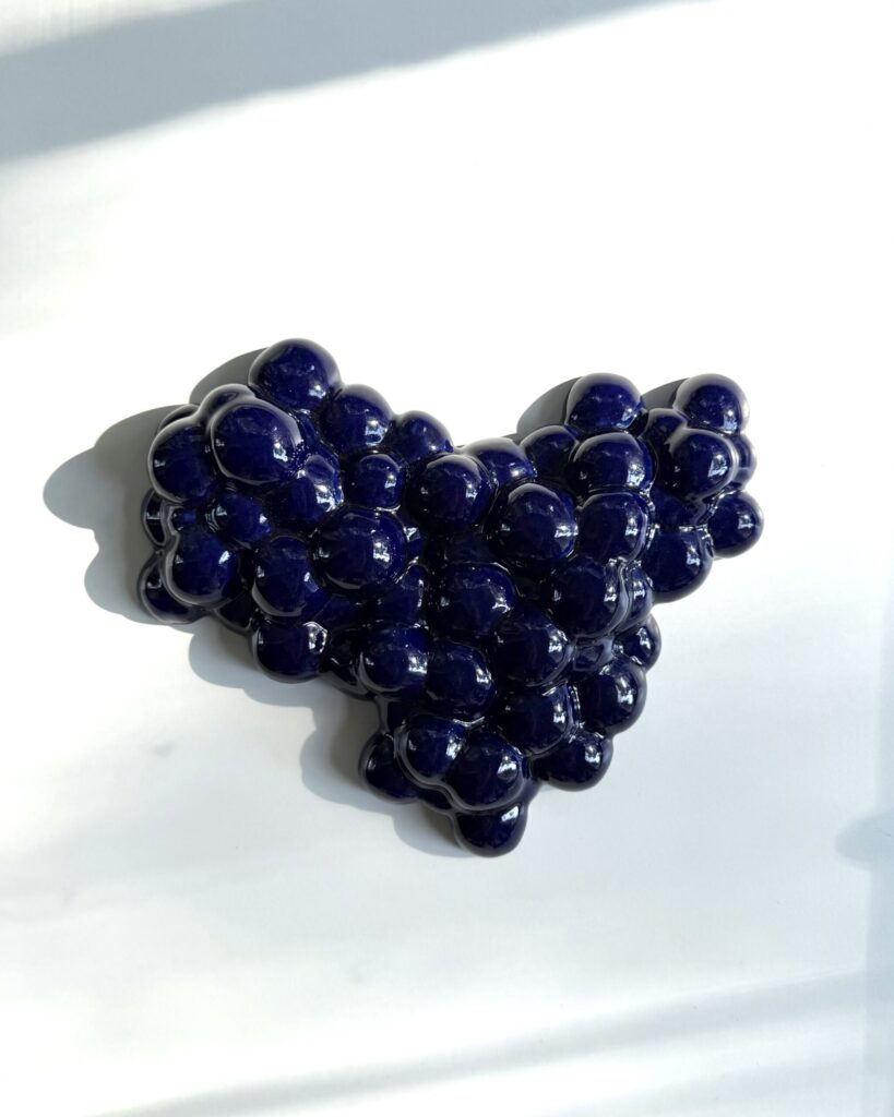 The Love Spawn -wall sculpture, Blue