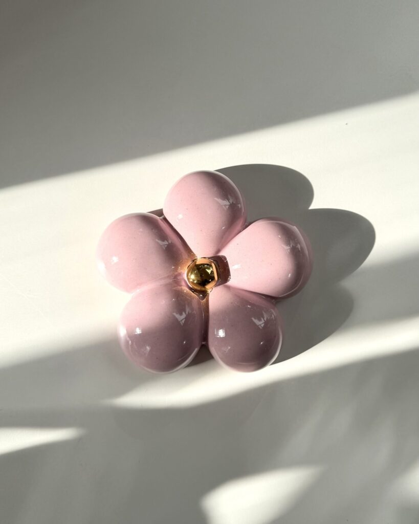 Pink Flower -wall sculpture