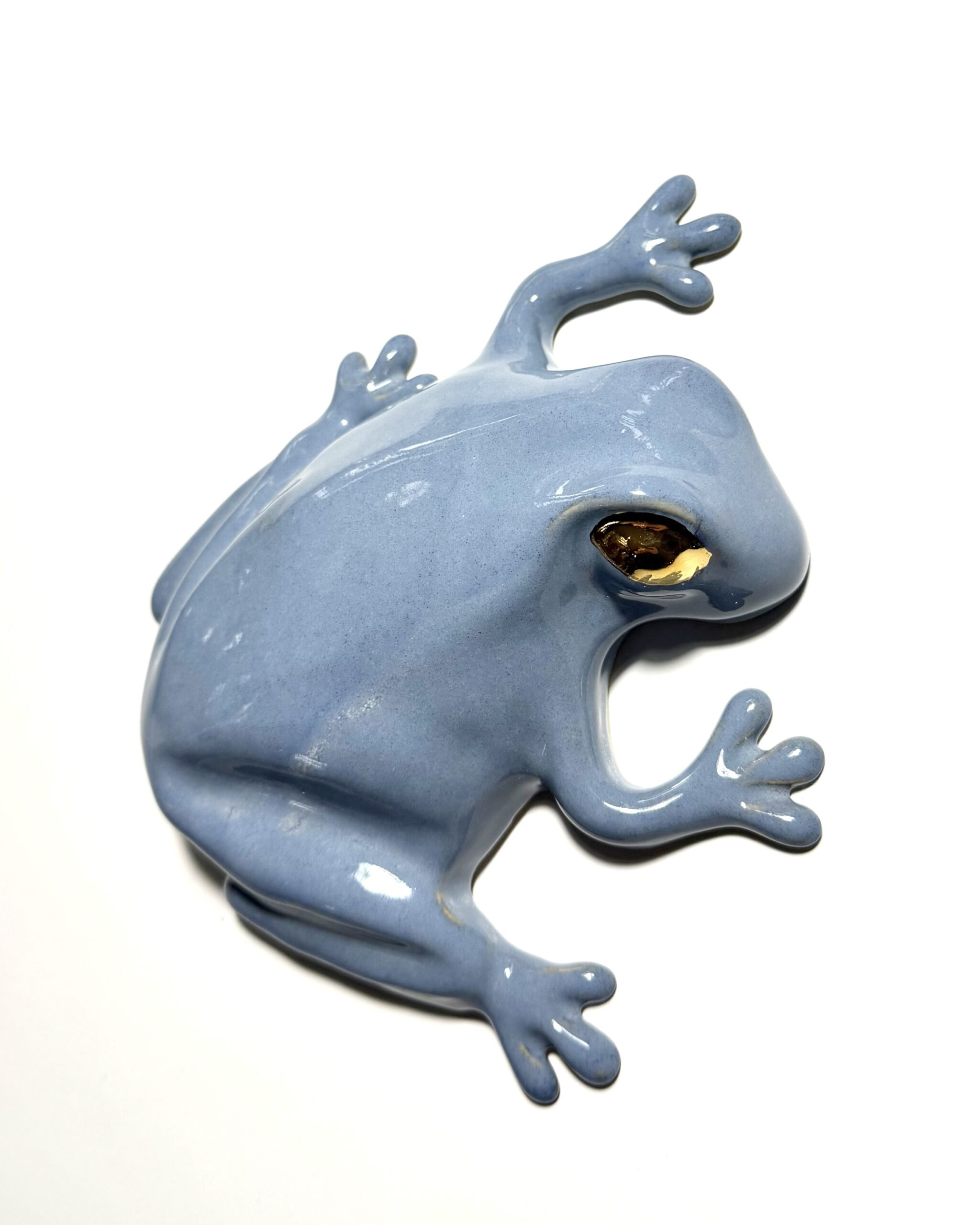 The Frog -wall sculpture, Light Blue - Image 2