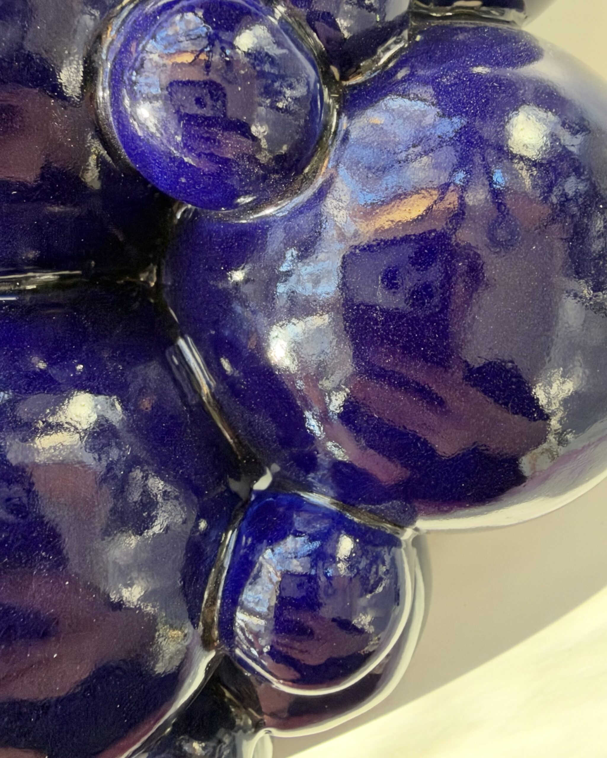 Bubbling II -wallsculpture, blue (2nds) - Image 3