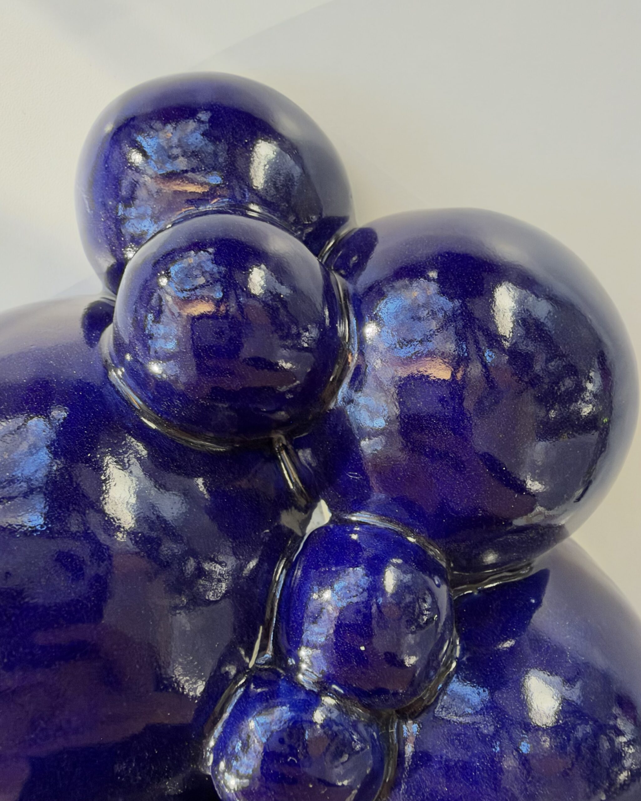 Bubbling II -wallsculpture, blue (2nds) - Image 2